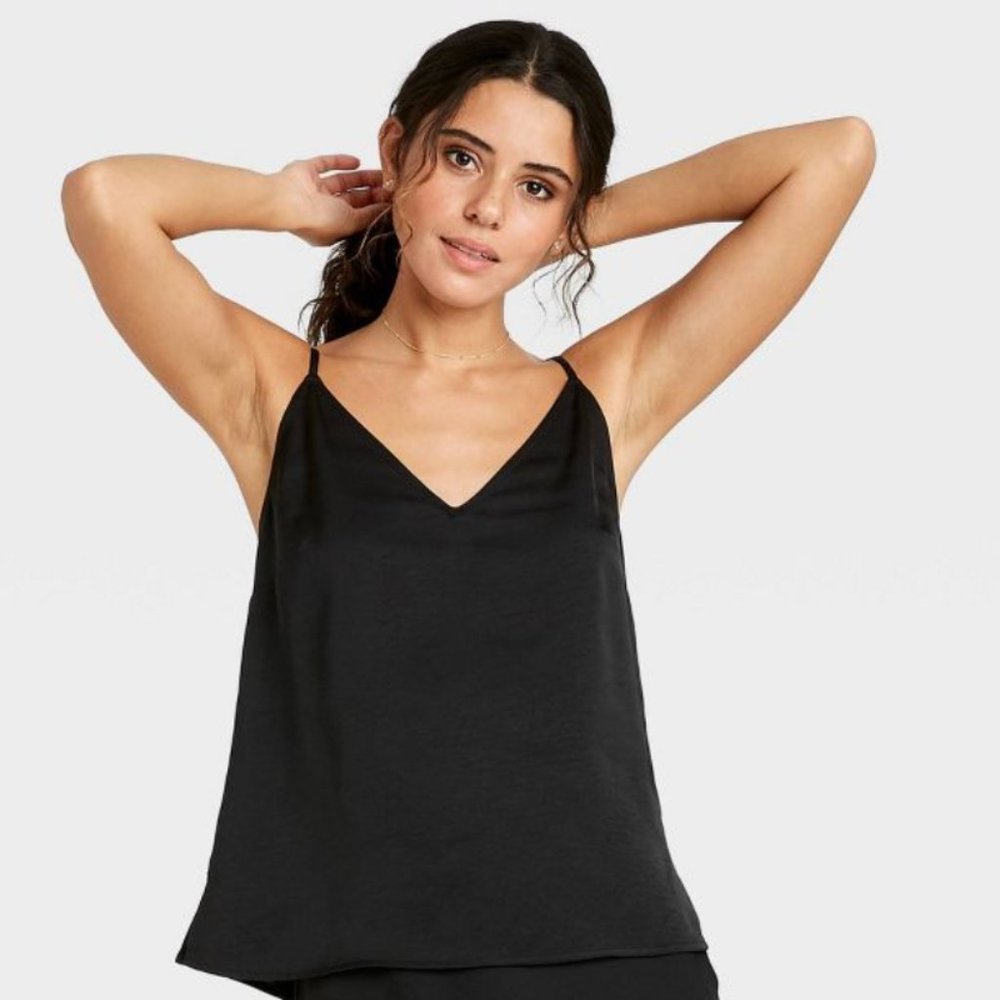 Black camisole with adjustable straps, like new